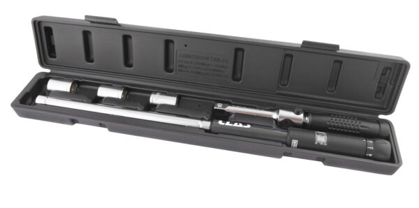 Clé dynamométrique en croix 1/2" 70-170Nm L. 490mm + 3 Douilles 17, 19 et 21 mm - OM 0755 - CLAS Equipements – Image 2