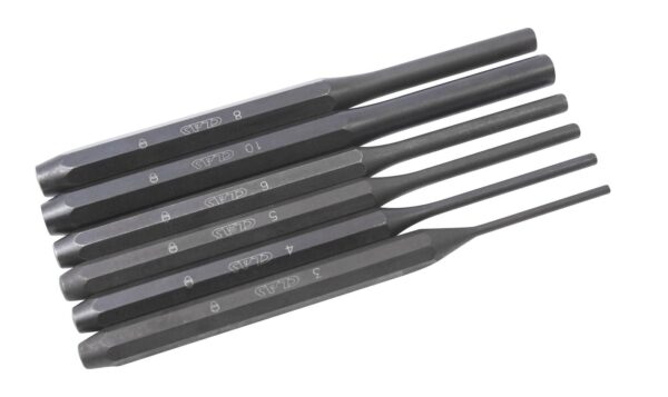 Jeu de 6 chasse-goupilles 3 à 10 mm CrV sur socle - OM 0801 - CLAS Equipements – Image 2