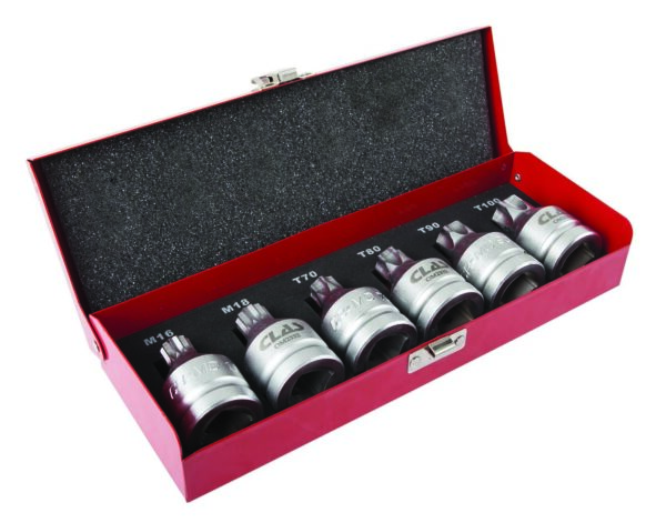 Coffret douilles embouts PL 3/4" xzn 6-18 torx T70-t100 (6 pcs) - OM 2332 - CLAS Equipements – Image 2
