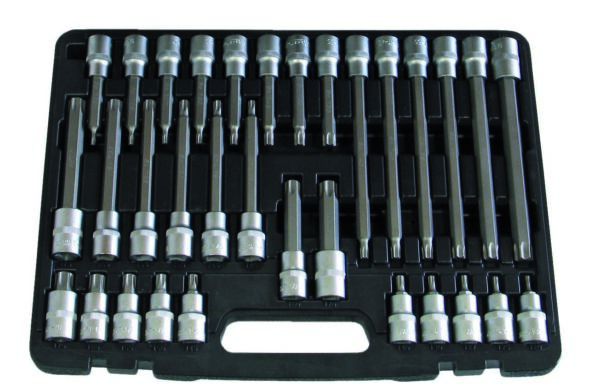 Coffret douilles embouts torx 1/2" (32 pcs) - OM 2333 - CLAS Equipements