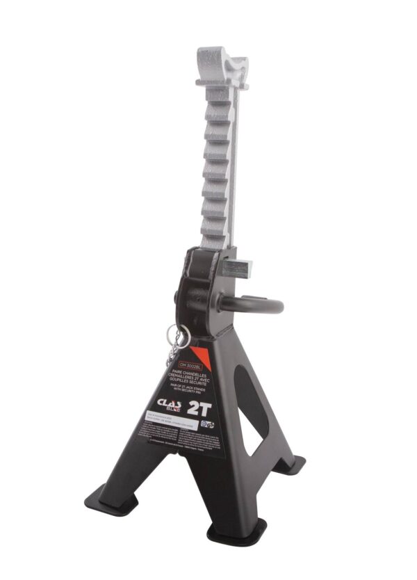Paire chandelles crémaillères 2T avec goupilles sécurité - OM 3002BL - CLAS Equipements – Image 2