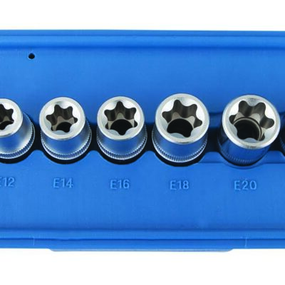Coffret douilles 1/2" Torx E10 à E24 (9 pcs) - OM 7013 - CLAS Equipements