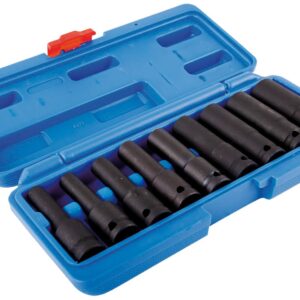 Coffret douilles choc 1/2" L.76mm e10 à E24 (9 pcs) - OM 7047 - CLAS Equipements