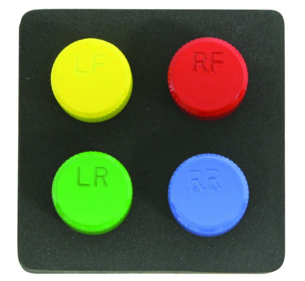 Jeu de 4 embouts purgeurs de pneus valves tpms - OM 7090 - CLAS Equipements