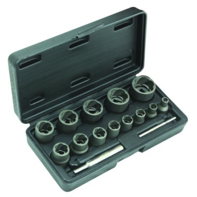 Coffret douilles choc helicoïdales écrous endommages ø6-27mm (17 pcs) - OM 8073 - CLAS Equipements