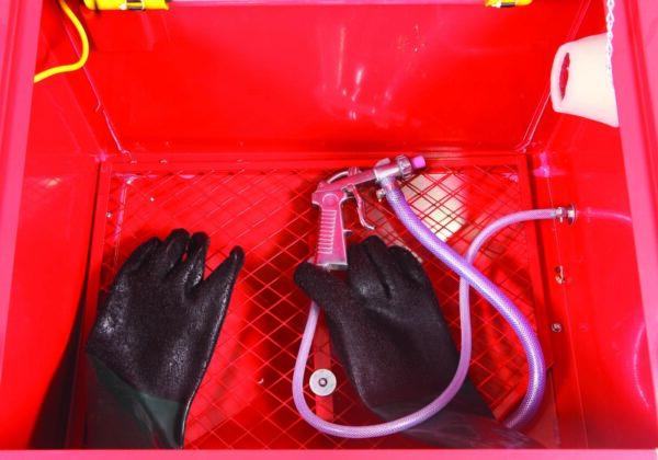 Cabine de sablage microbilleuse pneumatique - OP 0618 - CLAS Equipements – Image 2