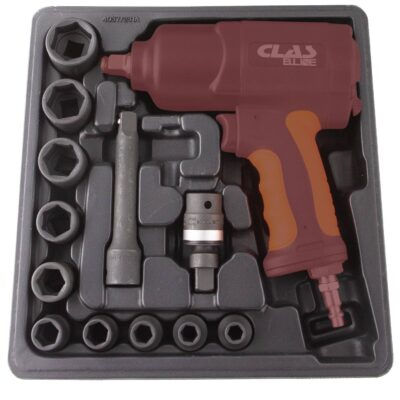 Coffret 12 pcs clé à choc 1/2" pneumatique + accessoires - OP 1431 - CLAS Equipements