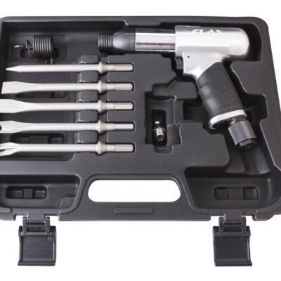 Coffret marteau burineur pneumatique avec burins et accessoires - OP 1580 - CLAS Equipements