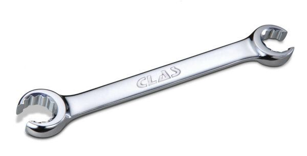 Clé à tuyauter 8x10mm 6 pans angle 13° CrV - OS 0071 - CLAS Equipements