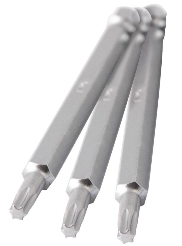 3pcs embouts tournevis à soute T20 L.89mm CrV 1/4" (6,35 mm) - OS 1015 - CLAS Equipements