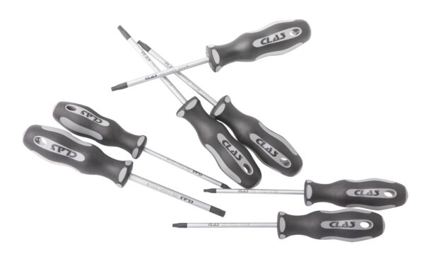 Assortiment de 7 tournevis torx T10-40 SVCM et poignée bi-matière PP+TPV - OS 1199 - CLAS Equipements – Image 2