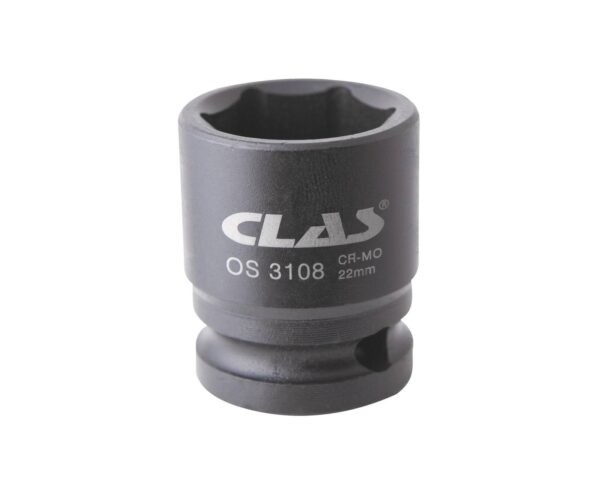 Douille choc 22mm 1/2" Cr-Mo DIN ISO 2725-3 - OS 3108 - CLAS Equipements – Image 2