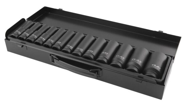 Coffret 13 douilles longues choc 6 pans 10-30mm 1/2" Cr-Mo - OS 3130 - CLAS Equipements – Image 2