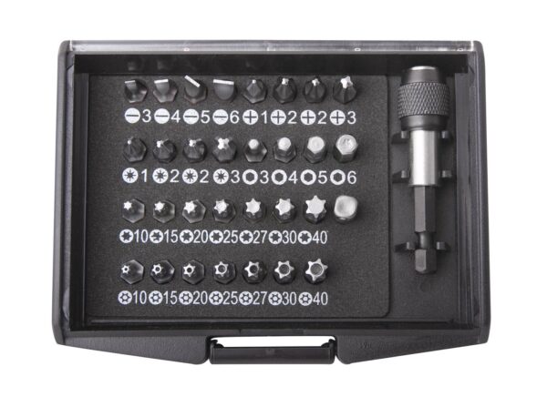 Boite coffret 32 pcs embouts de vissage 1/4" avec code couleurs - OS 3230 - CLAS Equipements