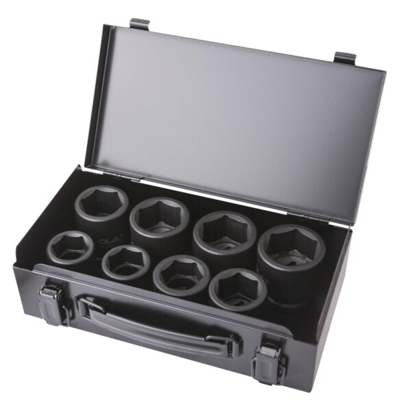 Coffret 8 douilles choc 6 pans 26-38mm 3/4" Cr-Mo - OS 3400 - CLAS Equipements