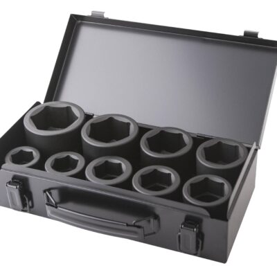 Coffret 9 douilles choc 6 pans 24-50mm 1" Cr-Mo - OS 3500 - CLAS Equipements
