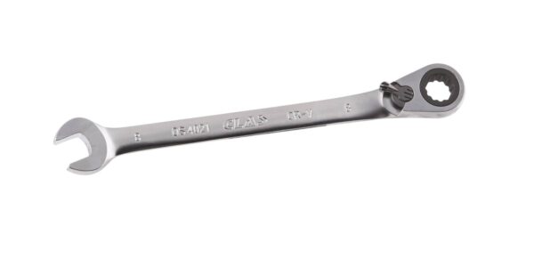 Clé mixte 8mm à cliquet réversible 15° CrV - OS 4021 - CLAS Equipements