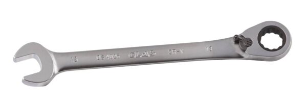 Clé mixte 13mm à cliquet réversible 15° CrV - OS 4026 - CLAS Equipements