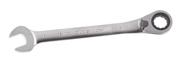 Clé mixte 16mm à cliquet réversible 15° CrV - OS 4029 - CLAS Equipements
