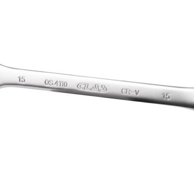 Clé mixte 15mm 12 pans CrV DIN ISO 3113 - OS 4110 - CLAS Equipements