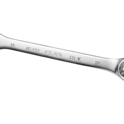 Clé mixte 19mm 12 pans CrV DIN ISO 3113 - OS 4114 - CLAS Equipements