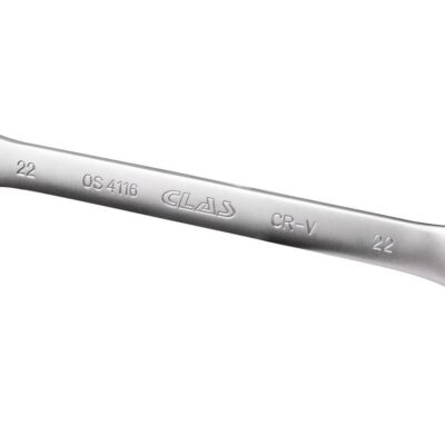 Clé mixte 22mm 12 pans CrV DIN ISO 3113 - OS 4116 - CLAS Equipements