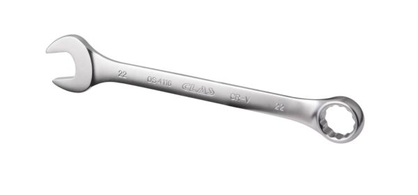Clé mixte 22mm 12 pans CrV DIN ISO 3113 - OS 4116 - CLAS Equipements