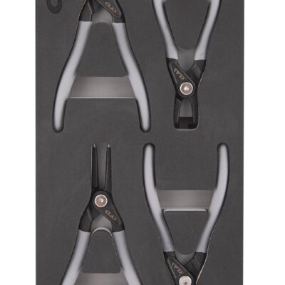 Insert 4 pinces circlips 7" intérieur-extérieur DIN ISO 5256 et DIN ISO 5254 - OS 5200 - CLAS Equipements