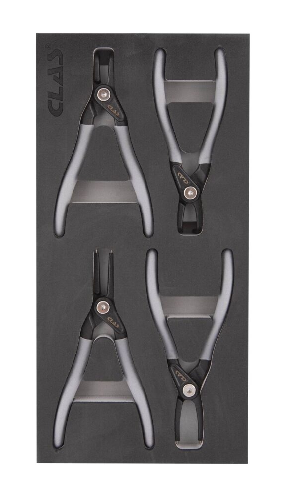 Insert 4 pinces circlips 7" intérieur-extérieur DIN ISO 5256 et DIN ISO 5254 - OS 5200 - CLAS Equipements