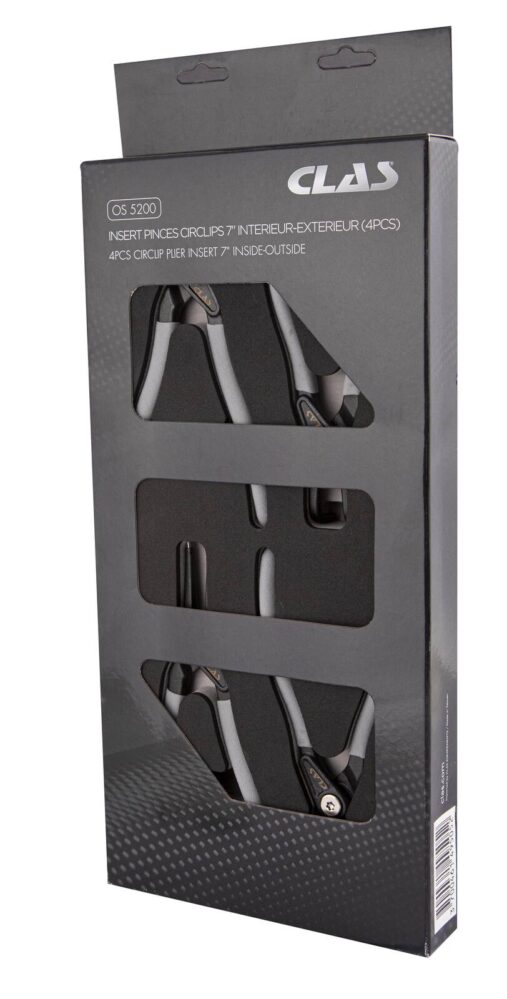 Insert 4 pinces circlips 7" intérieur-extérieur DIN ISO 5256 et DIN ISO 5254 - OS 5200 - CLAS Equipements – Image 3