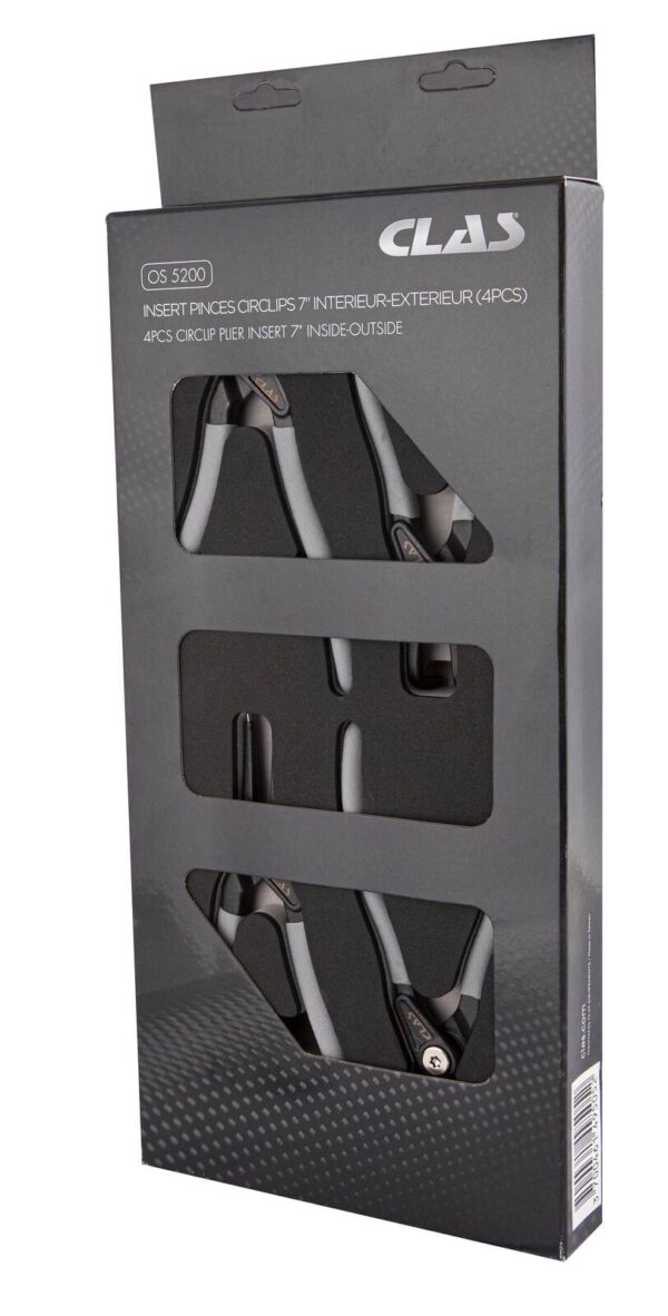 Insert 4 pinces circlips 7" intérieur-extérieur DIN ISO 5256 et DIN ISO 5254 - OS 5200 - CLAS Equipements – Image 3