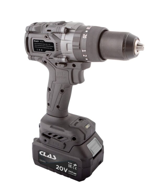 Perceuse visseuse percussion 20v brushless + 2 bat 4ah + chargeurPerceuse visseuse percussion 20v brushless + 2 bat 4ah + chargeur- PW 2013 - CLAS Equipements – Image 4