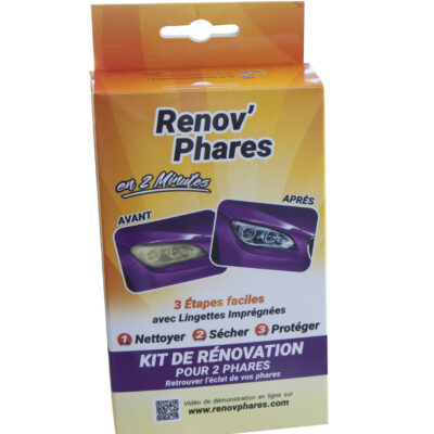Kit rénovation pour 2 phares, optiques véhicules - RP3000 - CLAS Equipements