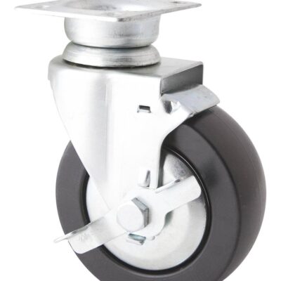 Roue pivotante avec frein ø127x50mm PP pour servante d'atelier EG 0084, EG 0086, EG 0087 - SA 0095 - CLAS Equipements