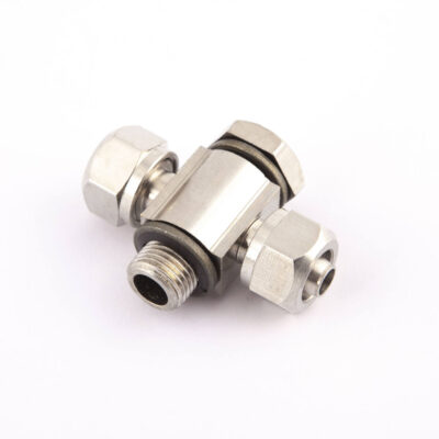 Raccord T ø8mm pour vérin table tournante de monte/démonte pneus - SA 0195 - CLAS Equipements
