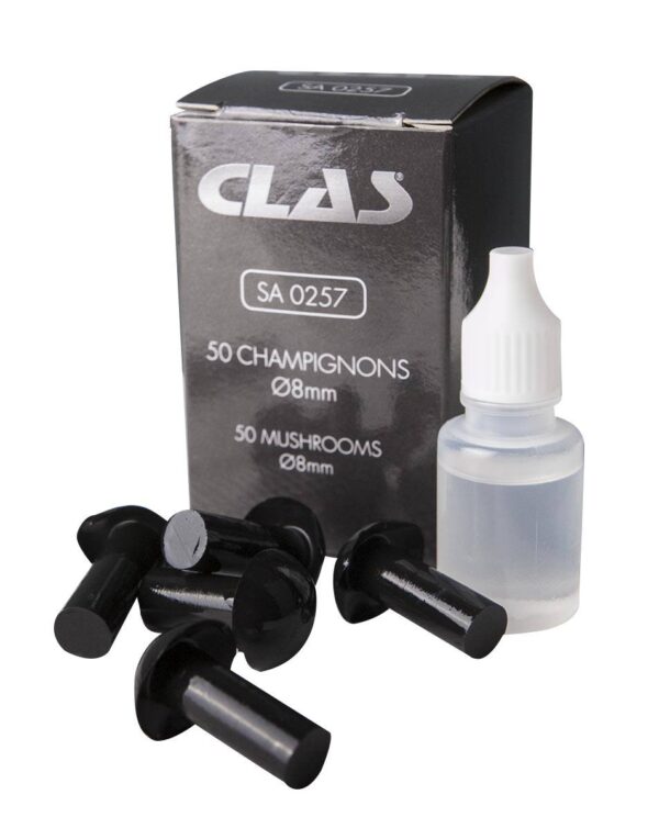 50 champignons ø8mm + lubrifiant pour pistolet SA 0260 (réparation roues) - SA 0257 - CLAS Equipements – Image 2