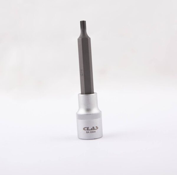 Douille embout ribe M5 L.100mm 1/2'' CrV - SA 0304 - CLAS Equipements