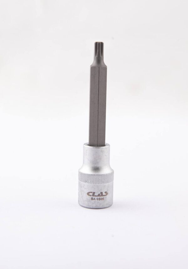 Douille embout ribe M6 L.100mm 1/2'' CrV - SA 0306 - CLAS Equipements