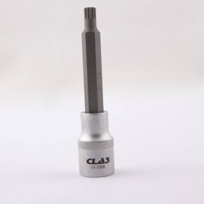 Douille embout ribe M8 L.100mm 1/2'' CrV - SA 0308 - CLAS Equipements