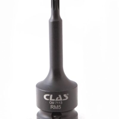 Douille embout choc ribe M5 L.78mm 1/2'' Cr-Mo - SA 0450 - CLAS Equipements