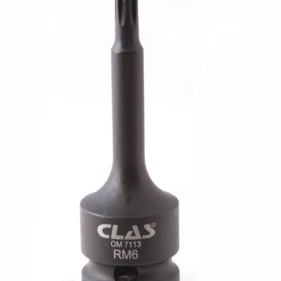 Douille embout choc ribe M6 L.78mm 1/2'' Cr-Mo - SA 0451 - CLAS Equipements
