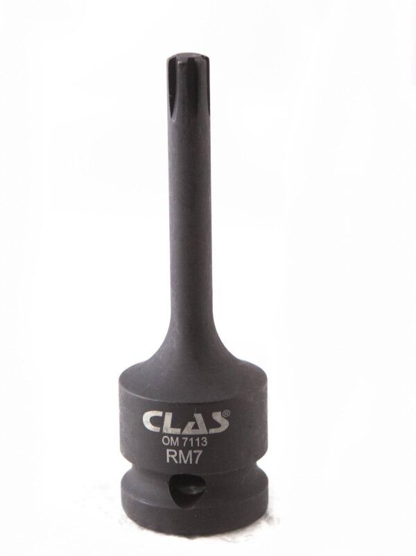 Douille embout choc ribe M7 L.78mm 1/2'' Cr-Mo - SA 0452 - CLAS Equipements