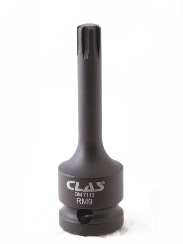 Douille embout choc ribe M9 L.78mm 1/2'' Cr-Mo - SA 0454 - CLAS Equipements