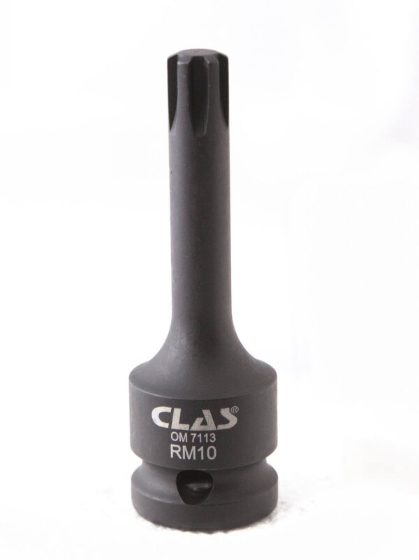 Douille embout choc ribe M10 L.78mm 1/2'' Cr-Mo - SA 0455 - CLAS Equipements