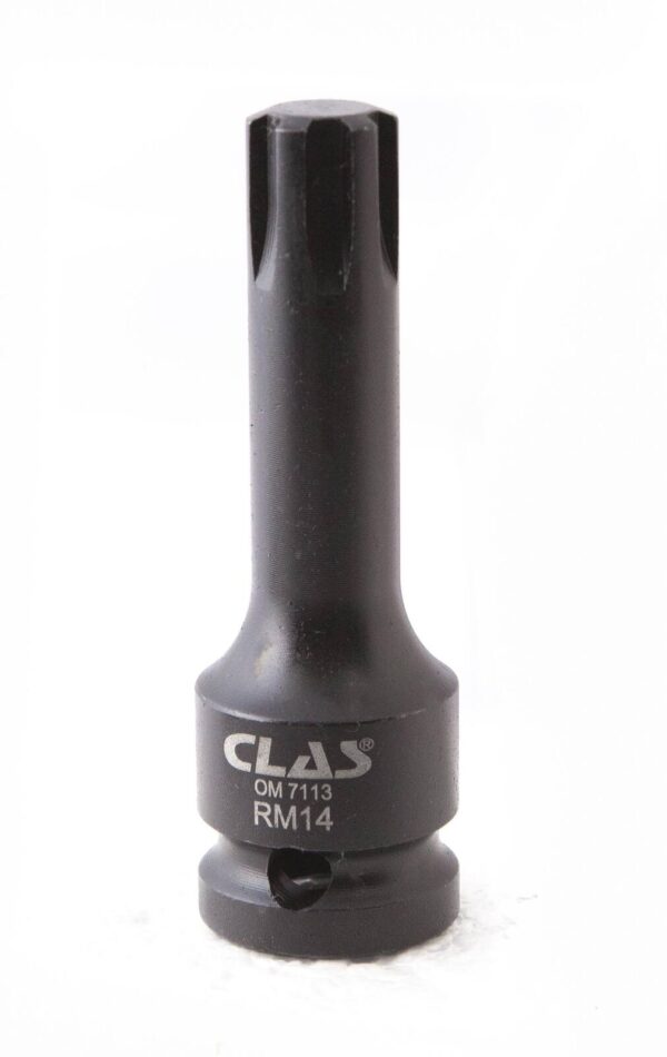 Douille embout choc ribe M14 L.78mm 1/2'' Cr-Mo - SA 0458 - CLAS Equipements
