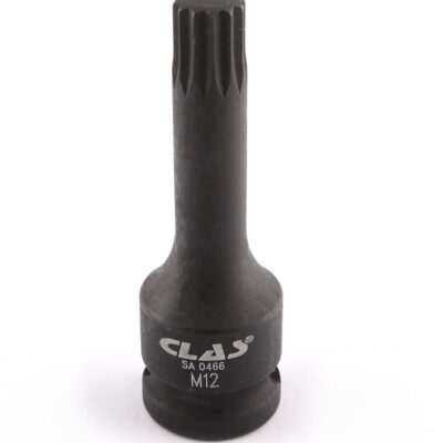 Douille embout choc XZN M12 L.78mm 1/2" Cr-Mo - SA 0466 - CLAS Equipements