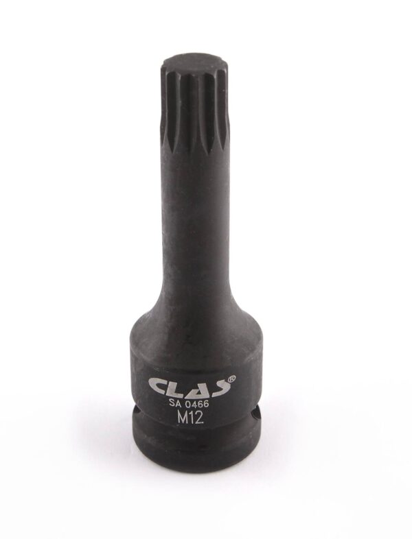 Douille embout choc XZN M12 L.78mm 1/2" Cr-Mo - SA 0466 - CLAS Equipements