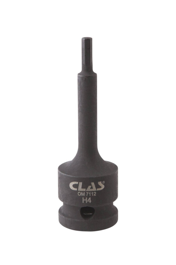 Douille embout choc héxagonale 4mm L.78mm 1/2" Cr-Mo - SA 0476 - CLAS Equipements