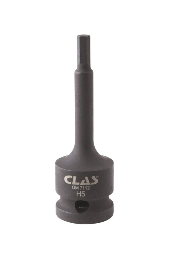 Douille embout choc héxagonale 5mm L.78mm 1/2" Cr-Mo - SA 0477 - CLAS Equipements