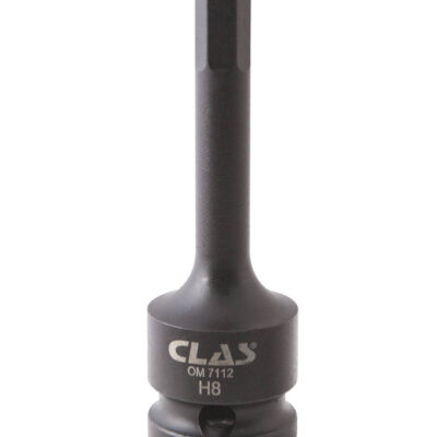 Douille embout choc héxagonale 8mm L.78mm 1/2" Cr-Mo - SA 0479 - CLAS Equipements
